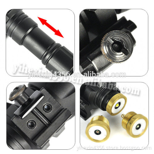 High Quality Zoomable White /Red -Green LED Flashlight For Rifle Hunting